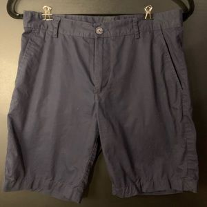 Navy Blue Fitted Shorts